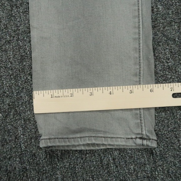Diesel Jeans Mens 29x32 Gray Buster Slim Tapered 5‎ Pocket Faded Button Fly * - Picture 11 of 13